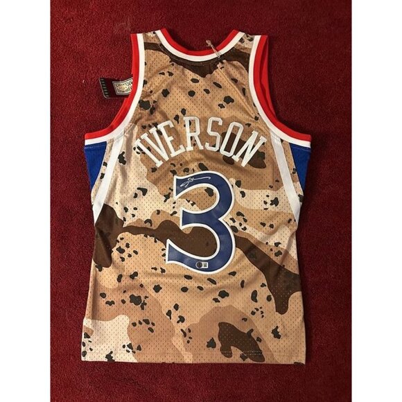 Allen Iverson signed autographed Philadelphia 76ers Mitchell & Ness Jersey BAS - Picture 1 of 8